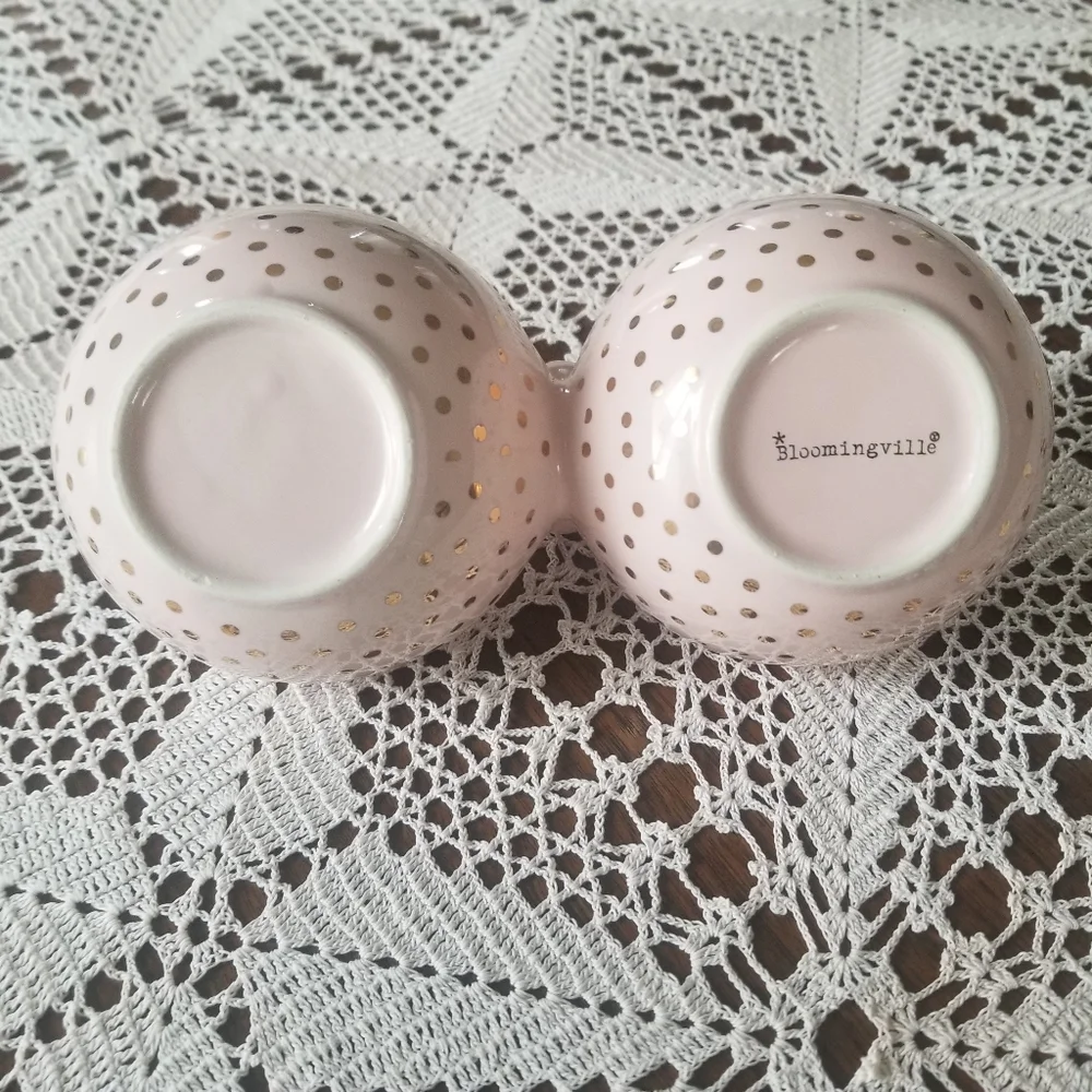 2/$14 Bloomingville Divided Double Bowl